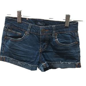YASO girls blue jean shorts size 8 GUC